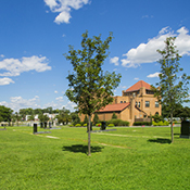 Montefiore Gardens – a recently developed area for purchase that is to the southeast of the Administration Building in the front of the cemetery